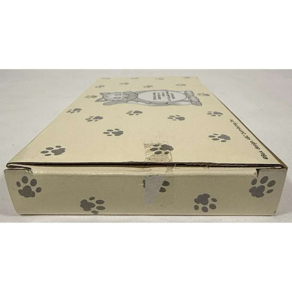 ABC Distributing Cat Collage Photo Frame Pewter Silver 4 Openings Whimsical 8in